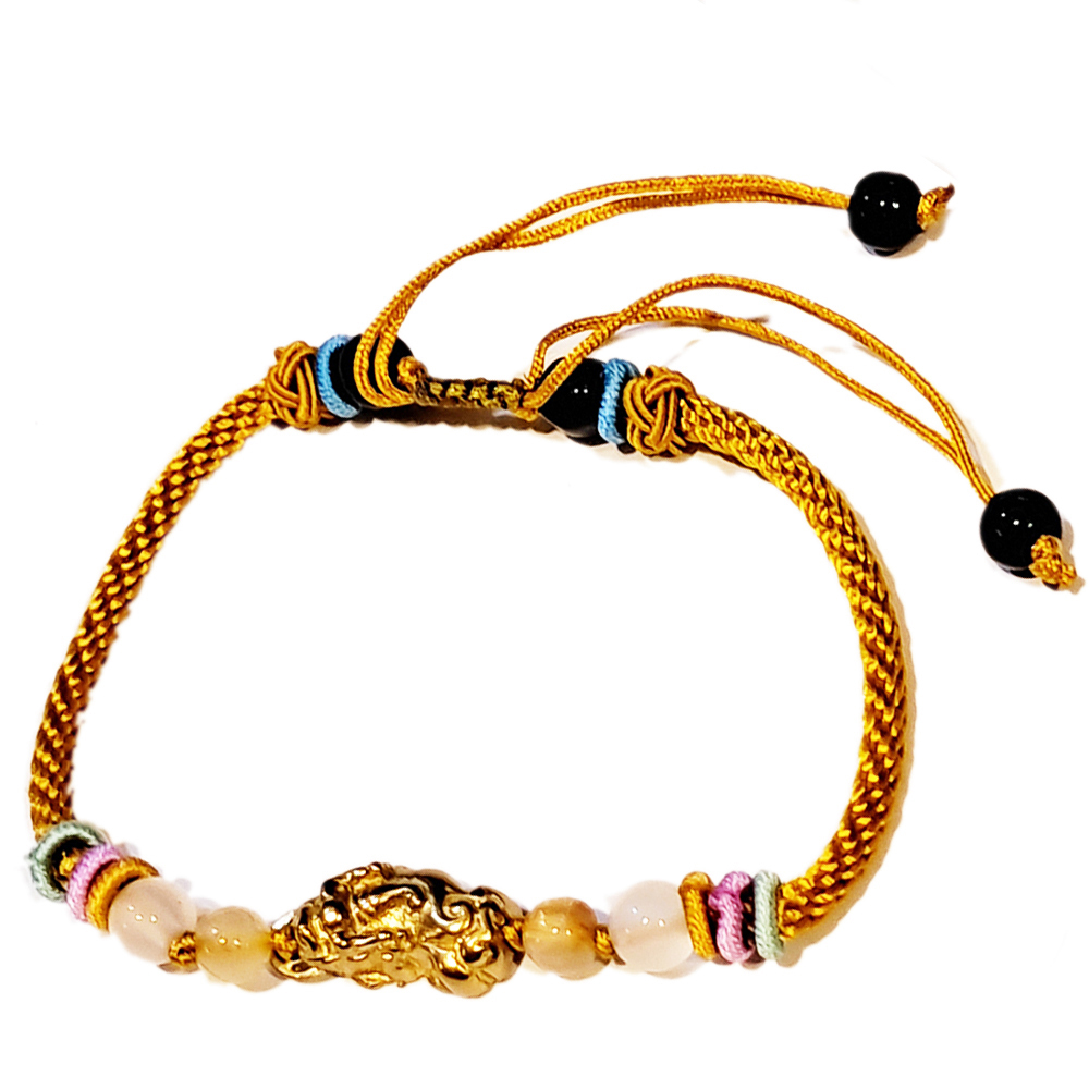 招財貔貅{金銅}中國結手鍊【十方】151700