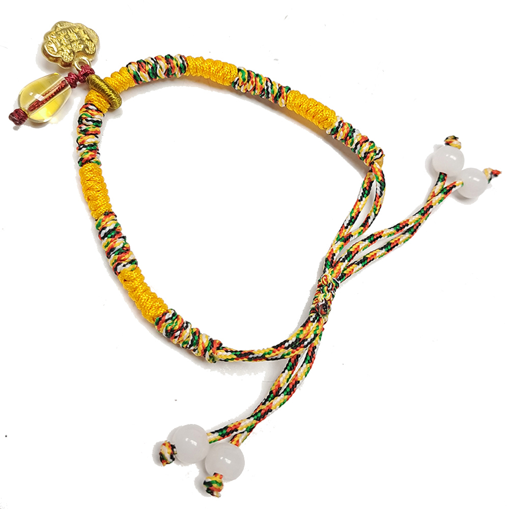 如意鎖 {銅} 五色線手鍊【十方】151752