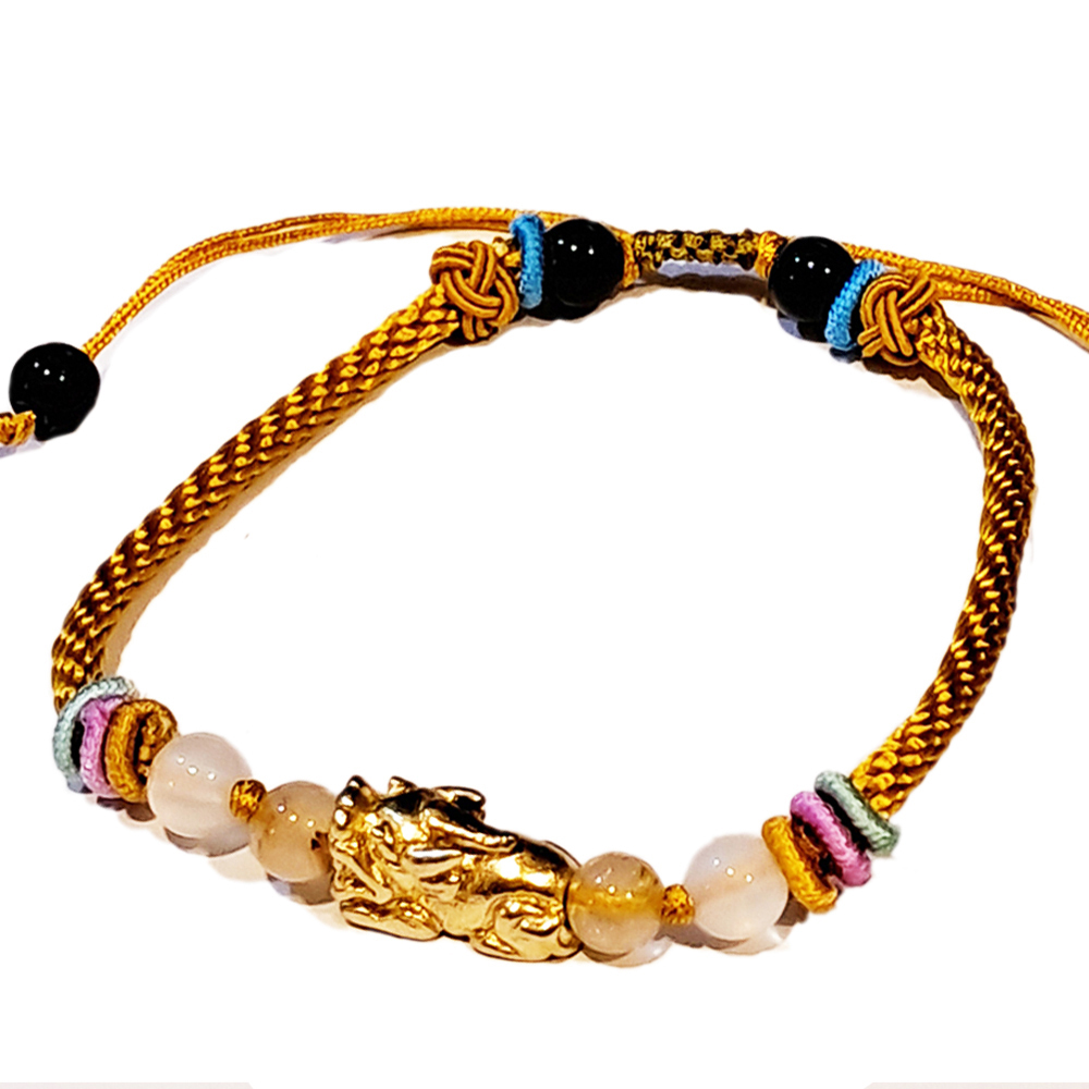 招財貔貅{金銅}中國結手鍊【十方】151699