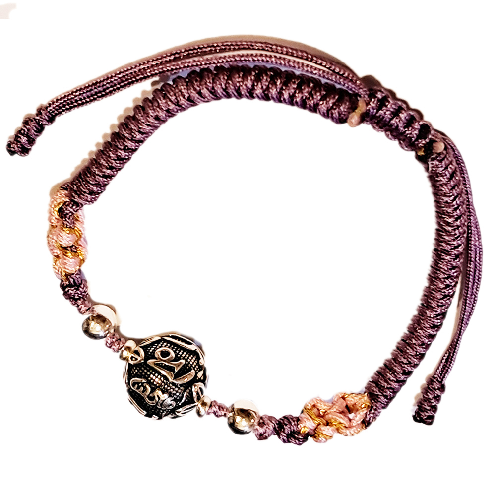 六字真言{純銀}中國結手鍊【十方】151716