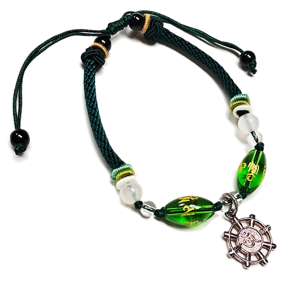 嗡 法輪{純銀}中國結手鍊【十方】151816