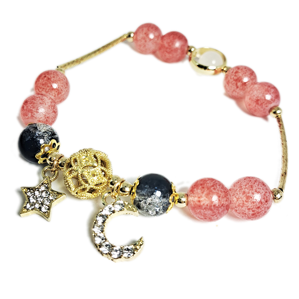 日星月仿草莓晶手鍊【十方】152579