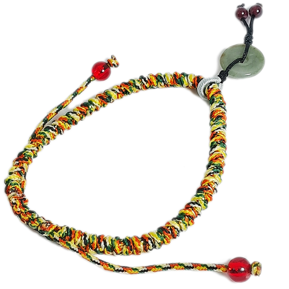 平安扣{玉}五色線手鍊【十方】152454