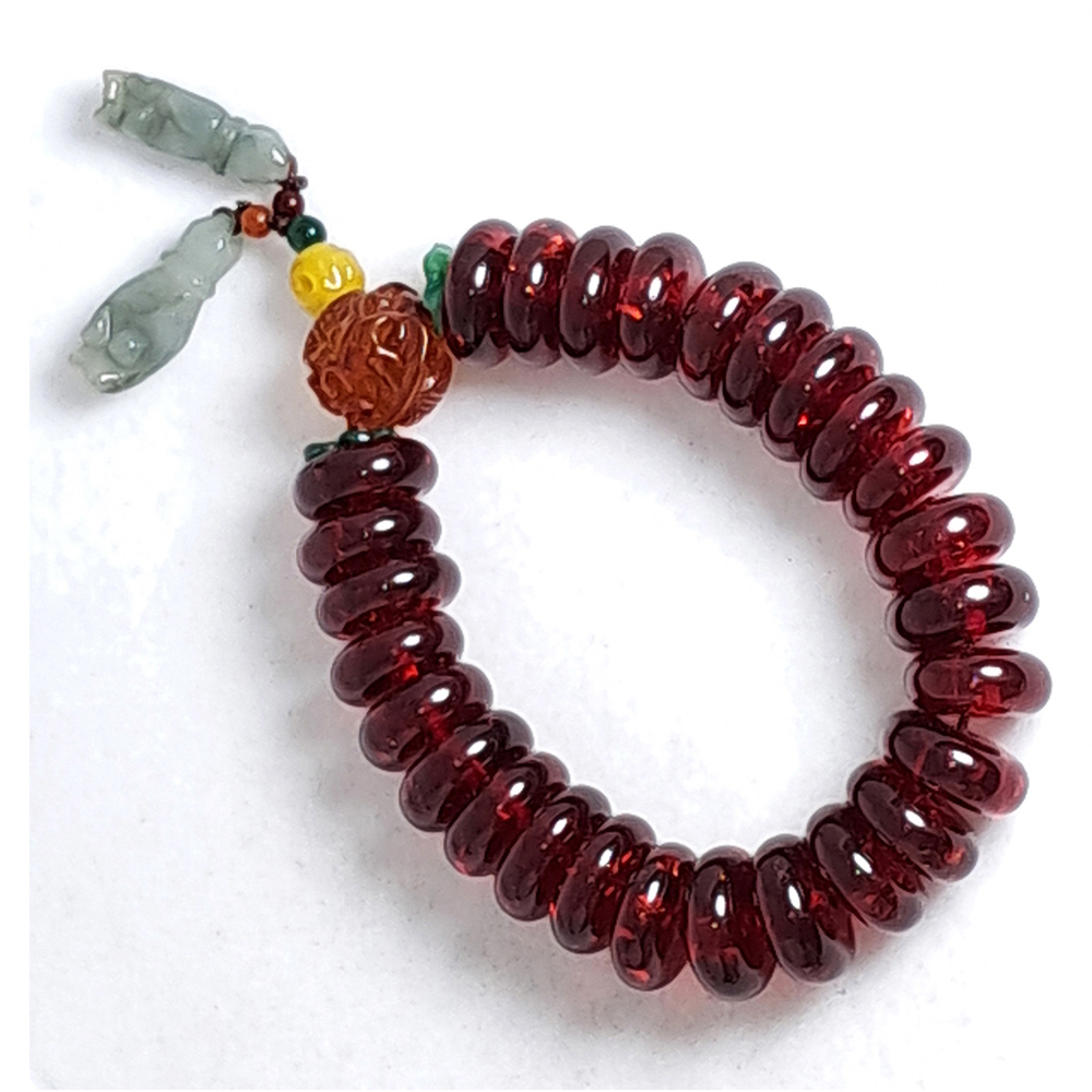 玉佛手&琥珀手珠【十方】151776