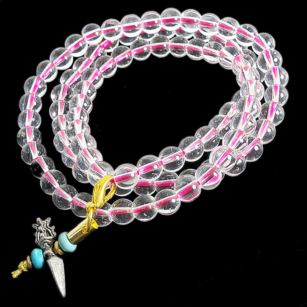 普巴杵&水晶琉璃3圈手珠6mm【十方】152569