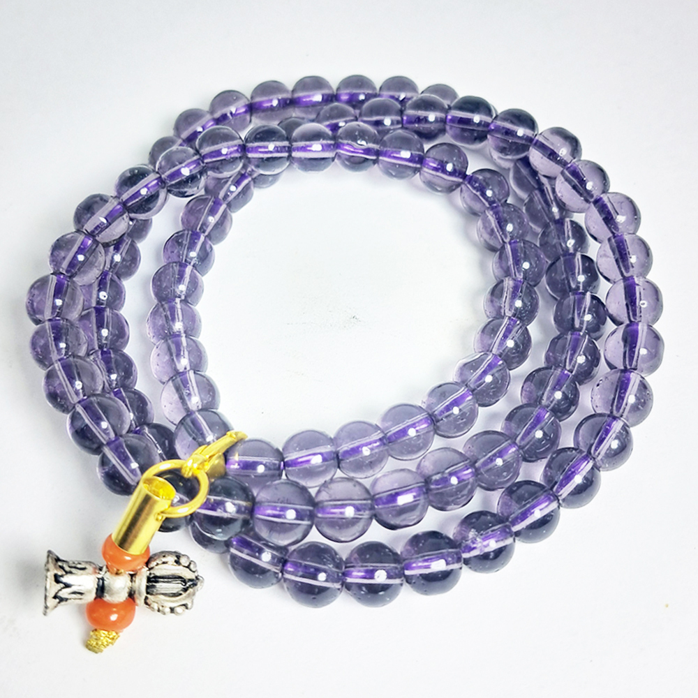 金剛鈴&紫琉璃3圈手珠6mm【十方】152587