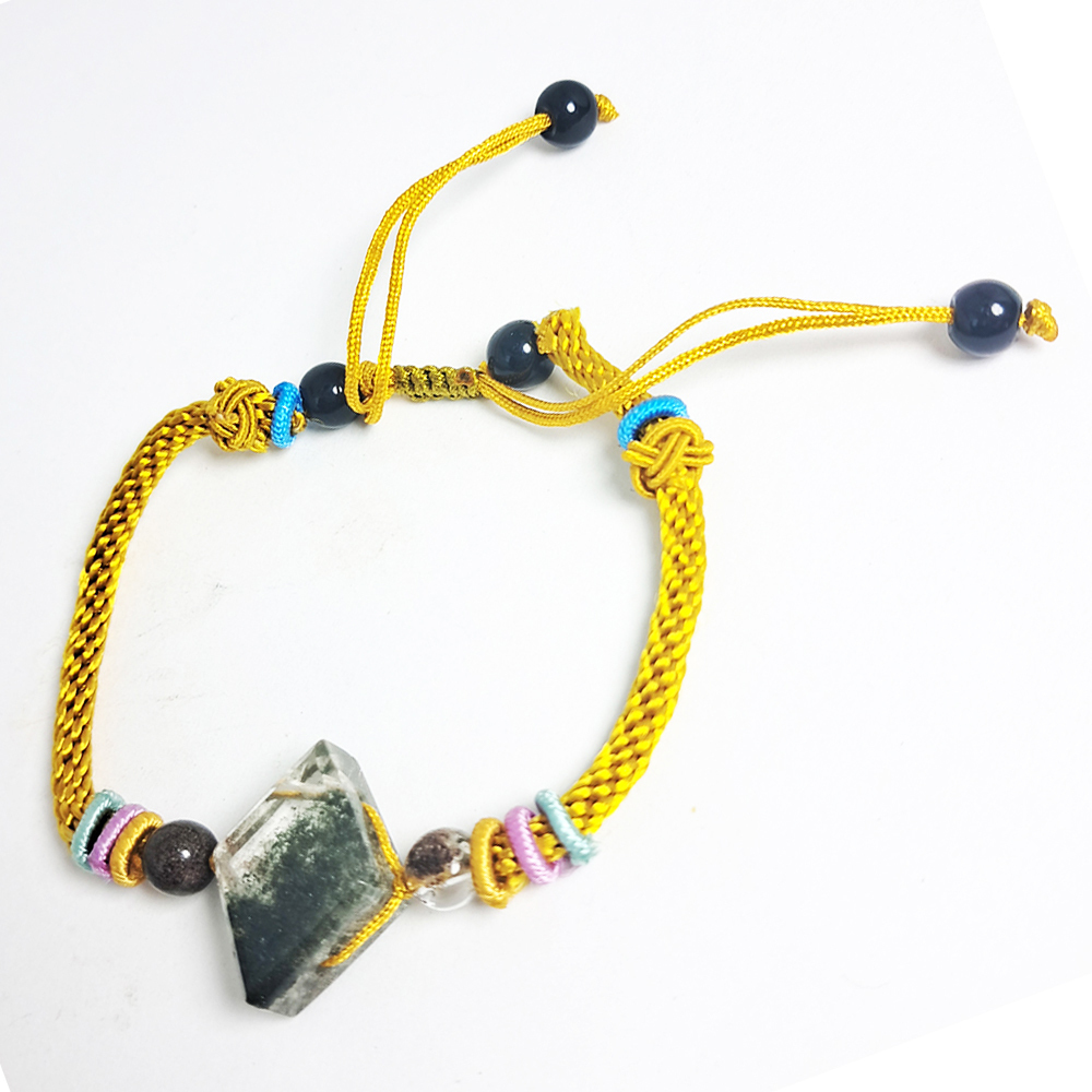 綠幽靈水晶中國結手鍊【十方】152602