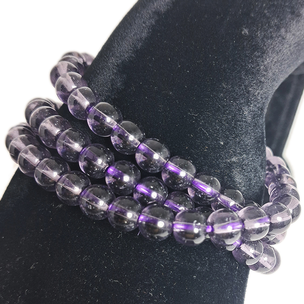 紫琉璃3圈手珠6mm【十方】152588