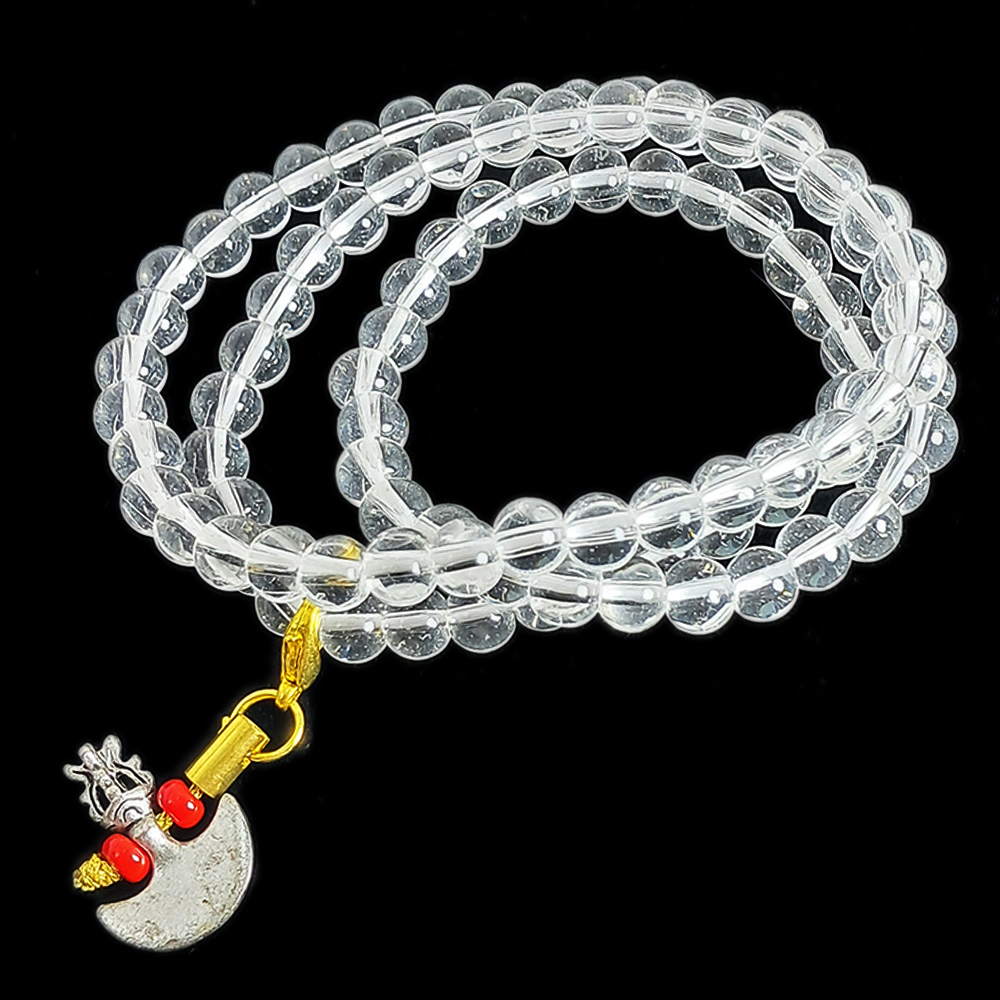 金剛斧&水晶琉璃3圈手珠6mm【十方】152589