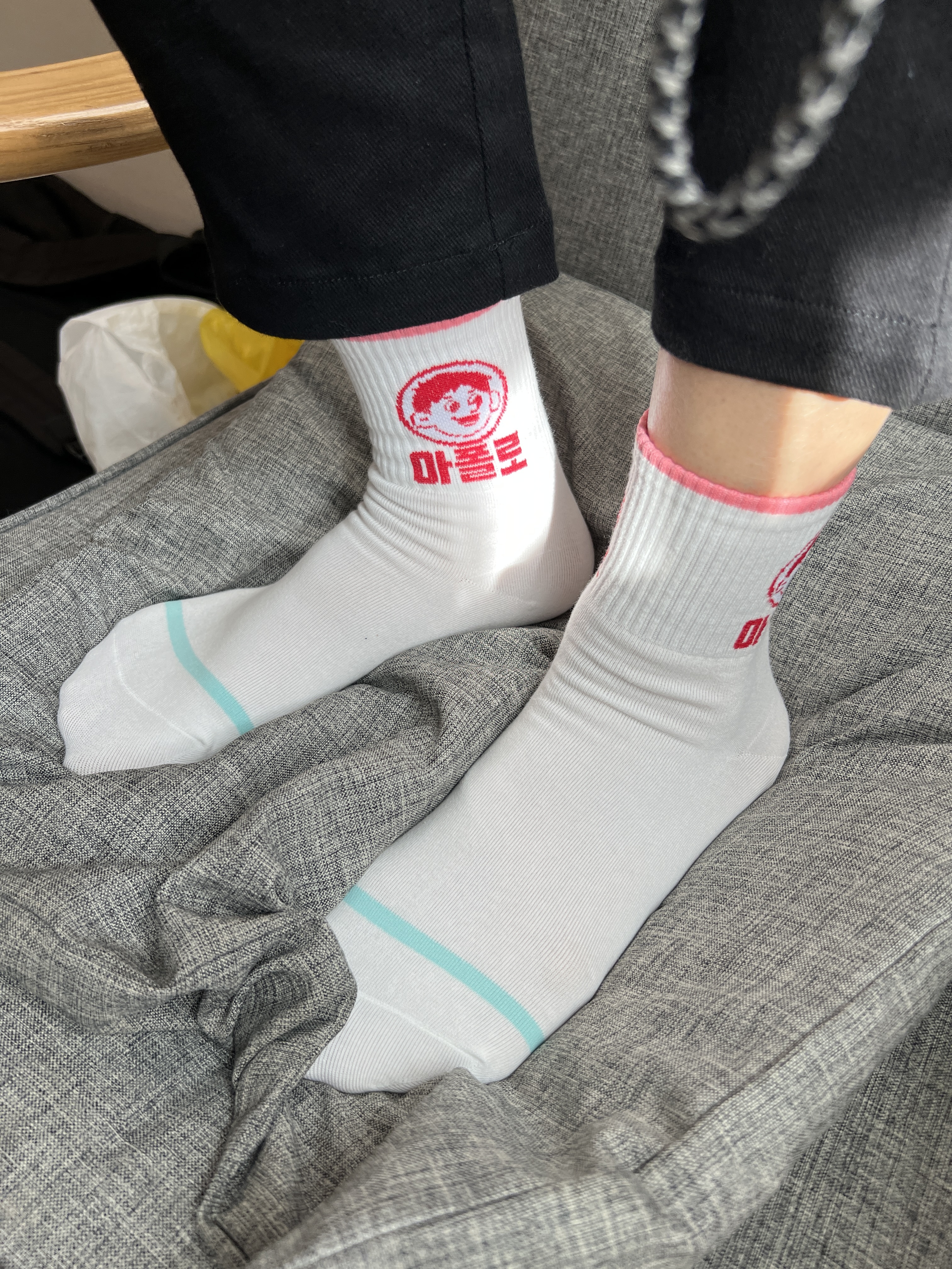 正韓俏皮復古男孩襪