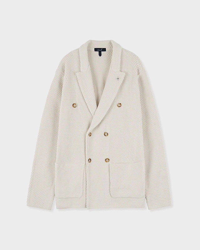 哈里斯雙排扣針織夾克