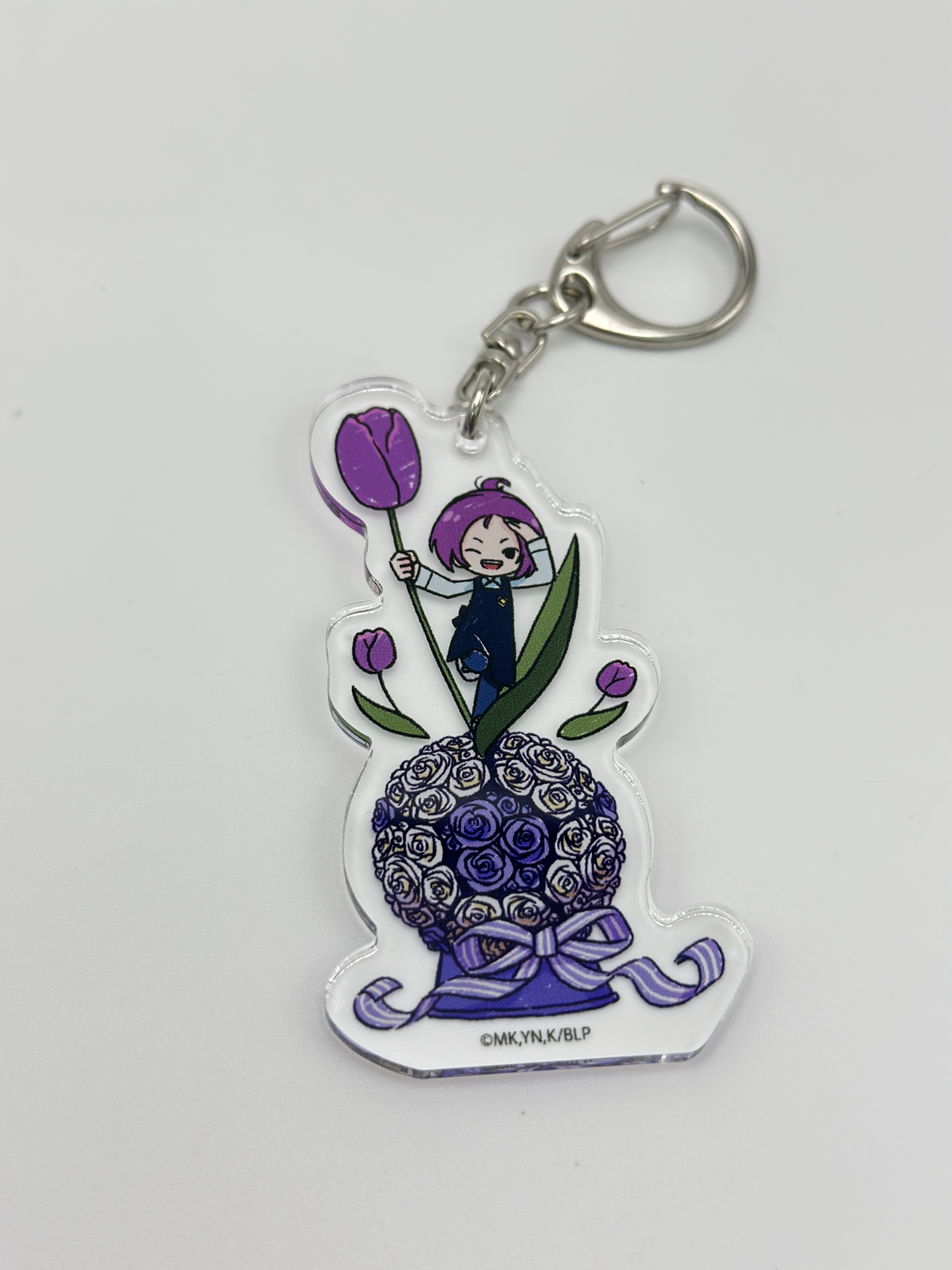 藍色監獄 御影玲王 花花亞加力鎖匙扣