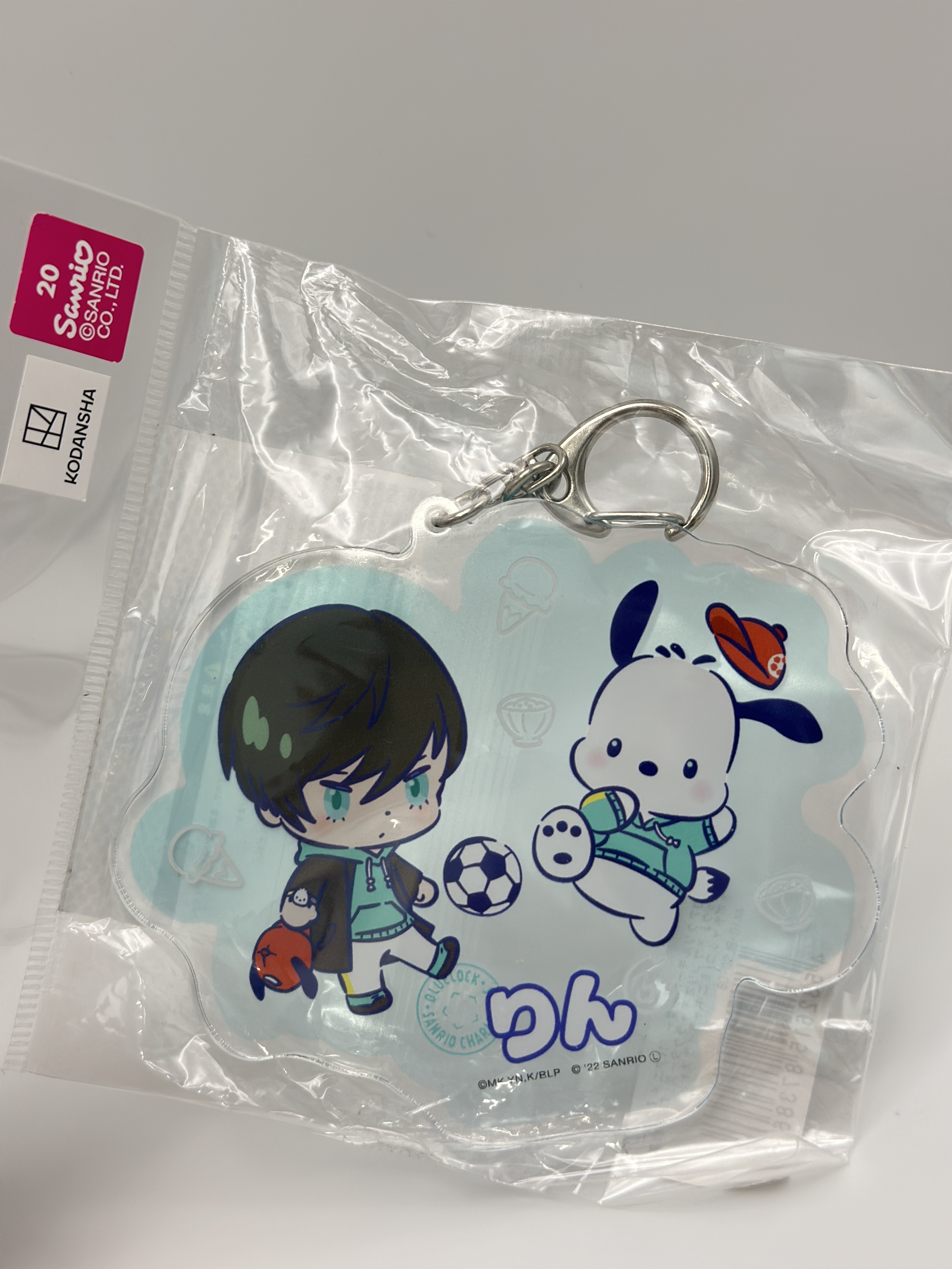 藍色監獄 Sanrio 糸師凛 Q版名牌鎖匙扣掛件