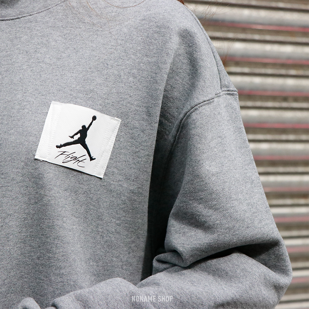 NIKE JORDAN CREW 大學T 灰 (男款)