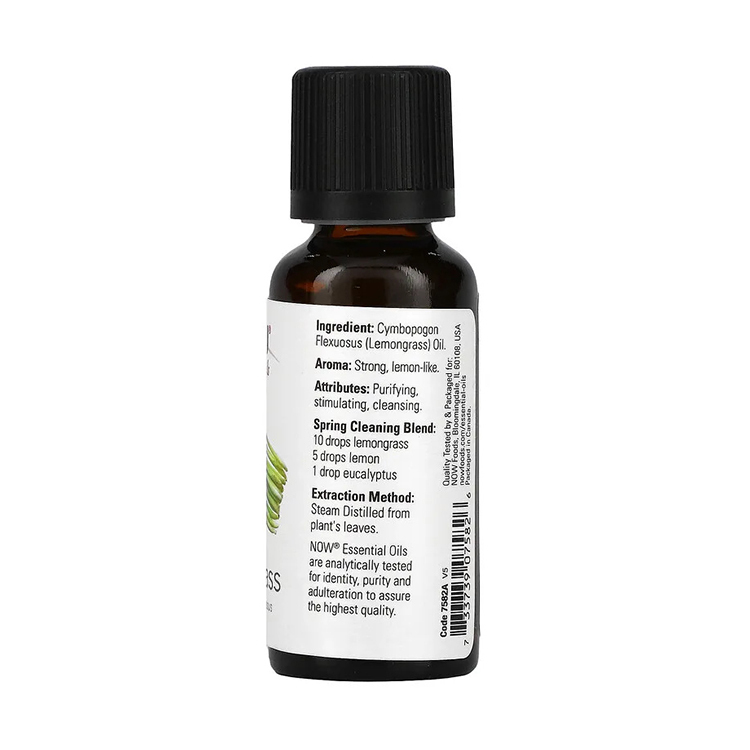 Now Foods, Essential Oils, Lemongrass, 1 fl oz (30 ml)