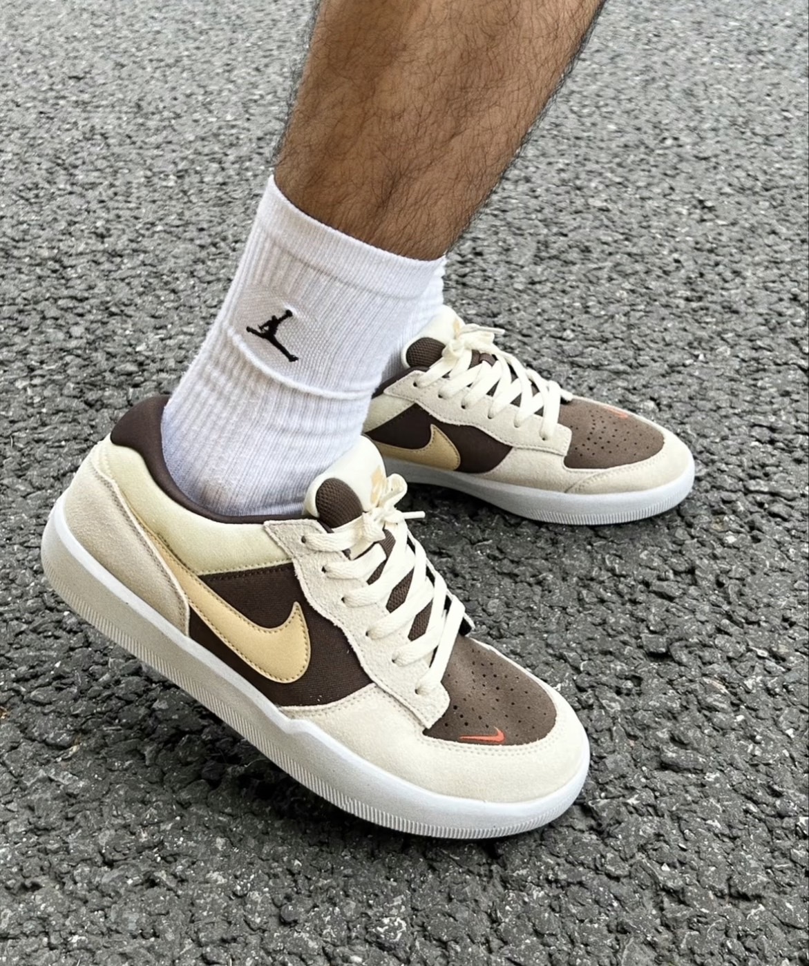 NIKE SB FORCE 58 褐色 滑板休閒鞋