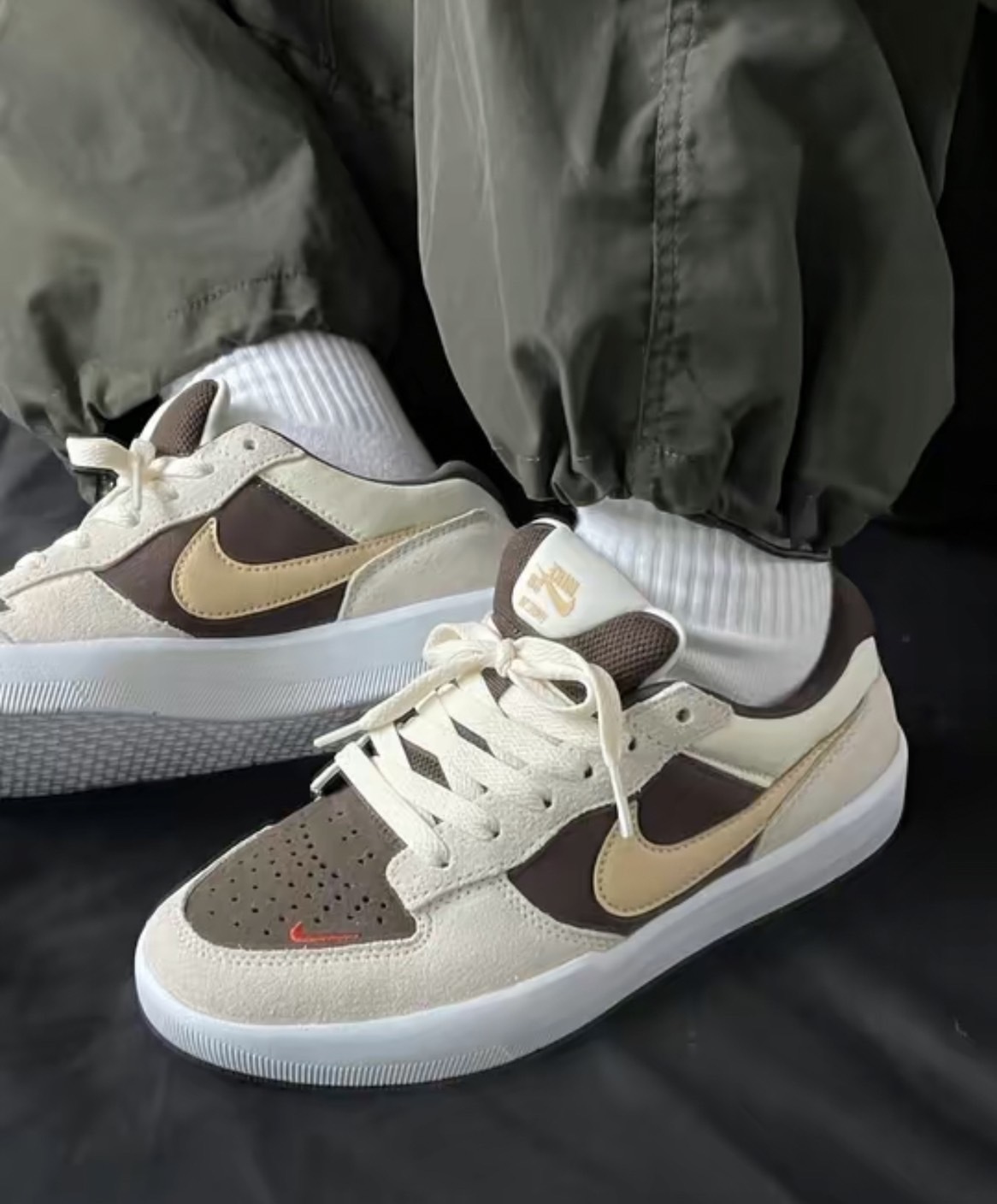 NIKE SB FORCE 58 褐色 滑板休閒鞋