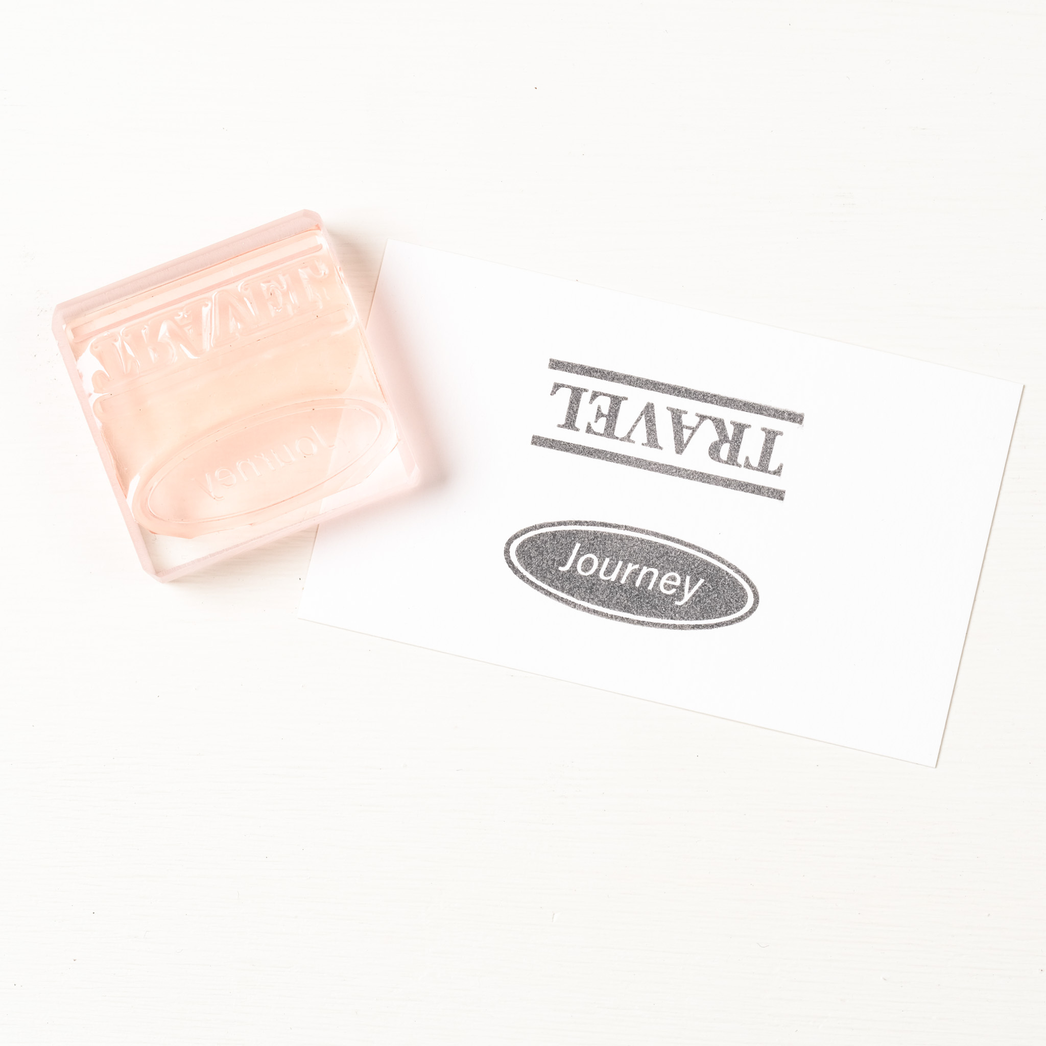 Travel標題塊  膠版印章｜一分之一工作室 台灣