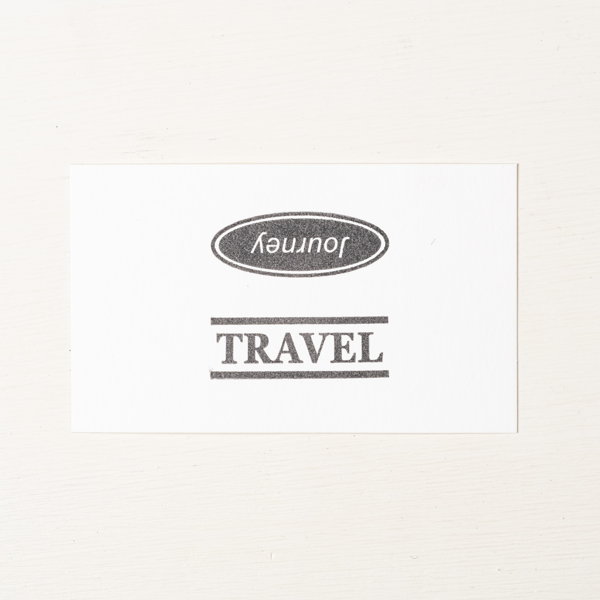Travel標題塊  膠版印章｜一分之一工作室 台灣