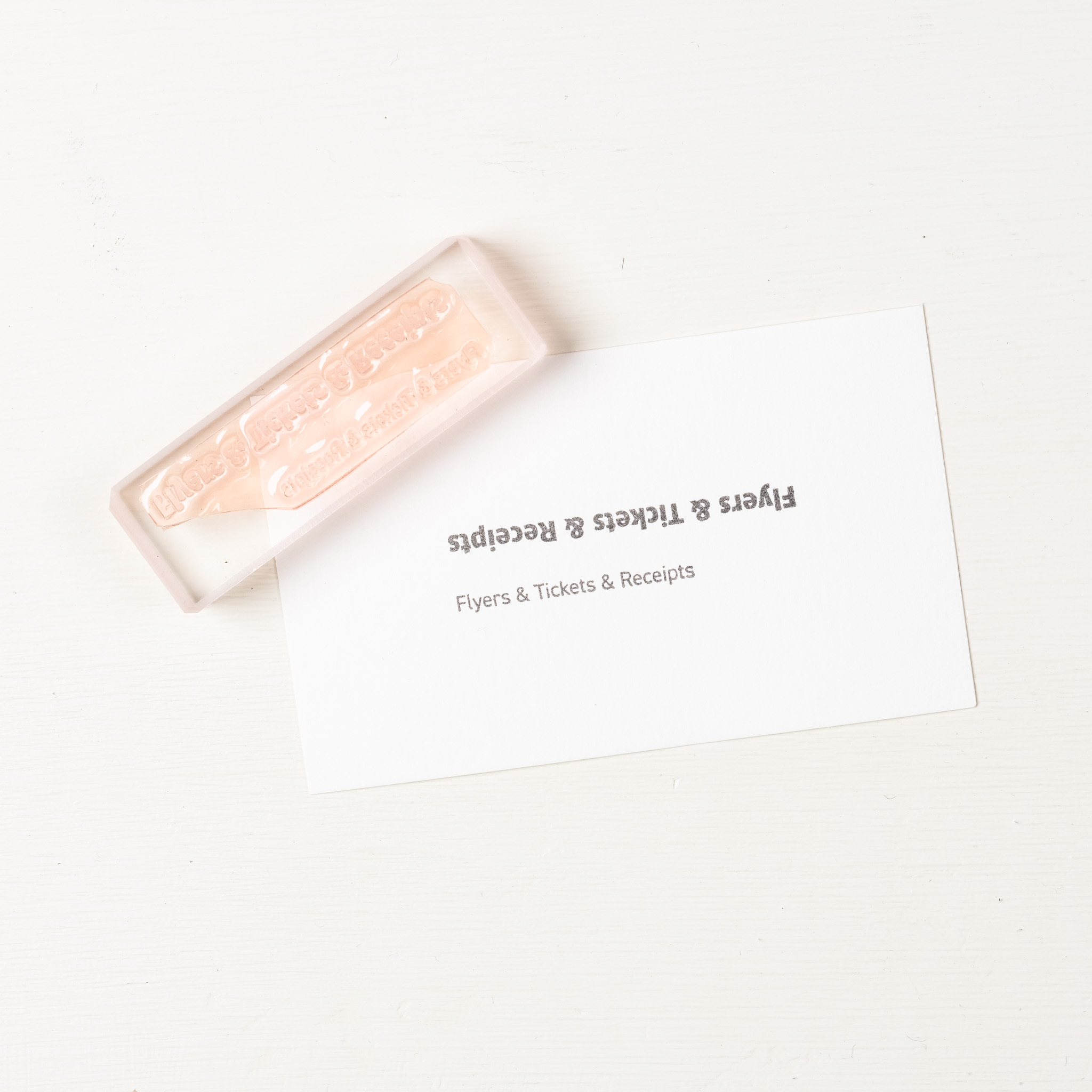 旅途收集物標題棒  膠版印章｜一分之一工作室 台灣