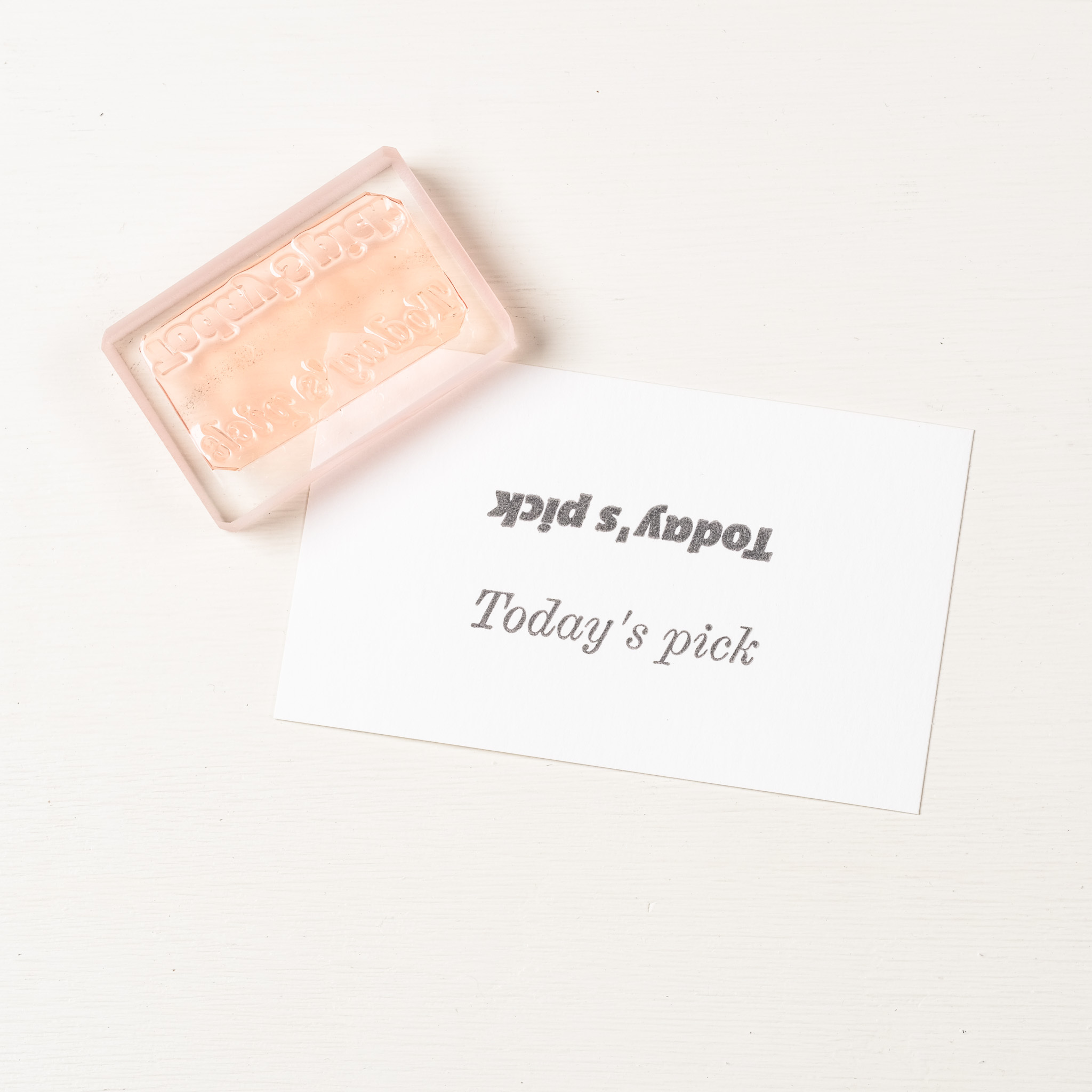 Today's pick 標題棒  膠版印章｜一分之一工作室 台灣