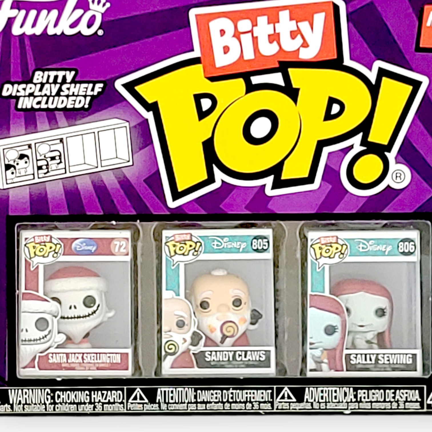 FUNKO Bitty Pop<怪誕城之夜>(聖誕傑克+生蛋老人+莎莉縫紉+隨機)