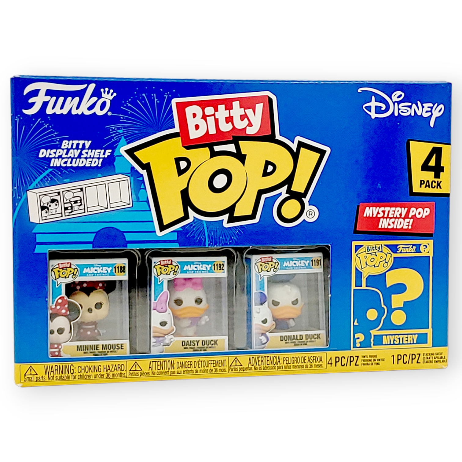 FUNKO Bitty POP<迪士尼>米妮(斑點服裝)+黛絲鴨+唐老鴨+隨機)