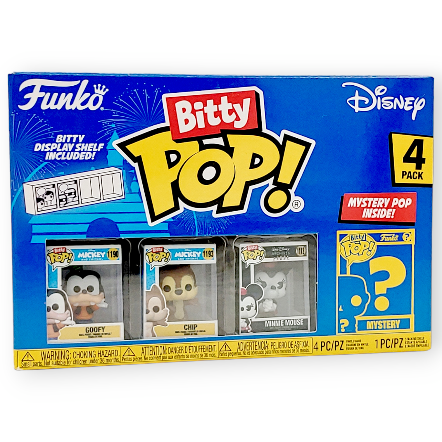 FUNKO Bitty POP<迪士尼>(高飛狗+鋼牙奇奇+米妮(雙手合十+隨機)