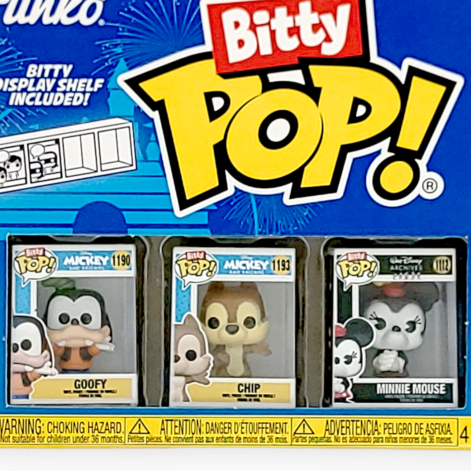 FUNKO Bitty POP<迪士尼>(高飛狗+鋼牙奇奇+米妮(雙手合十+隨機)