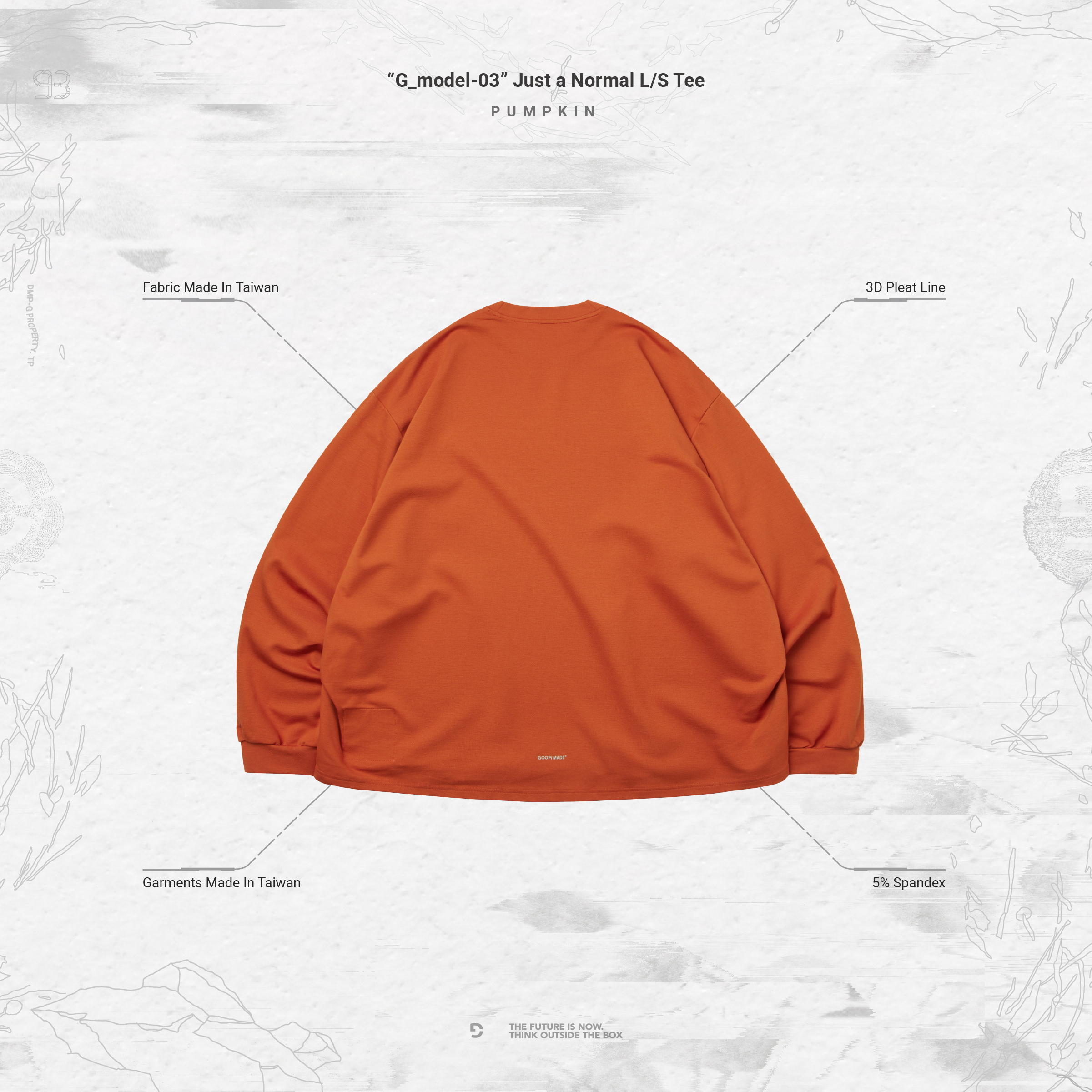tightbooth goopi T-SHIRT pumpkin サイズL WR-01T” THE NEW-Tech Tee（Technical Fabric) - Pumpkin