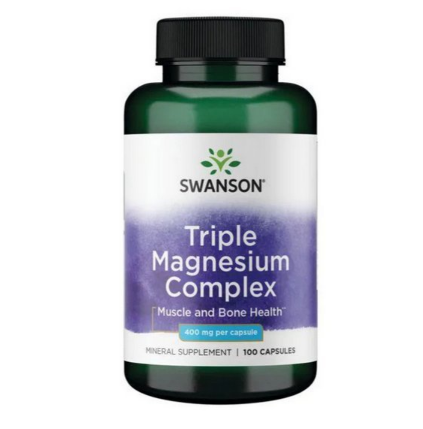 【Swanson】Triple Magnesium Complex 三種鎂 複合膠囊 400mg 100顆