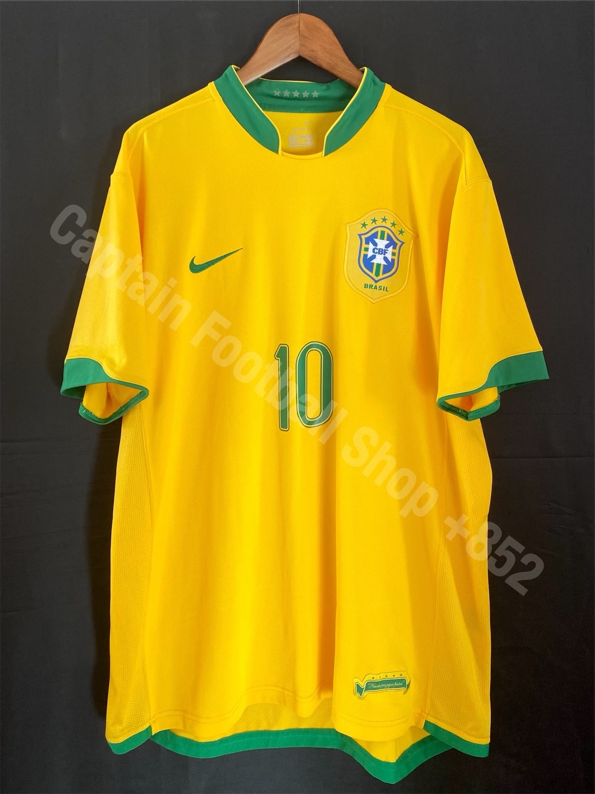Brazil 2006 FIFA World Cup Nike Home Shirt #10 RONALDINHO
