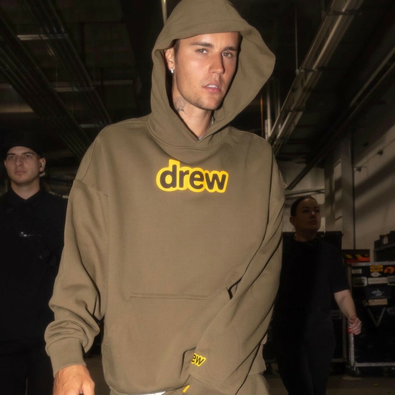 Drew House 小賈著用款 字體Logo大地色 棕色帽T