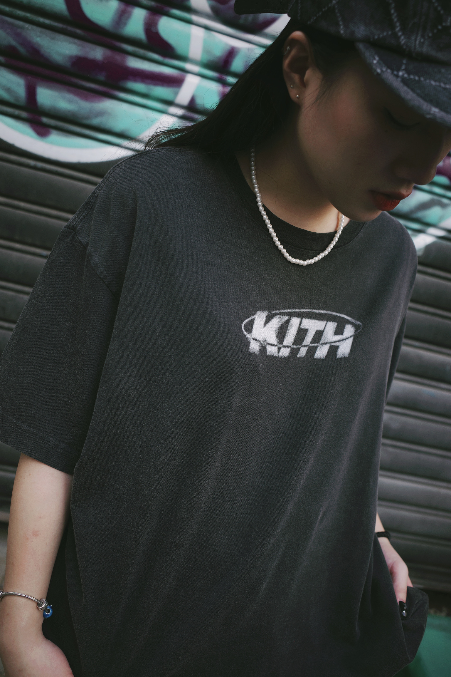 台北店限量專區㊙Kith Spiral Vintage Tee 復古舊洗短踢白