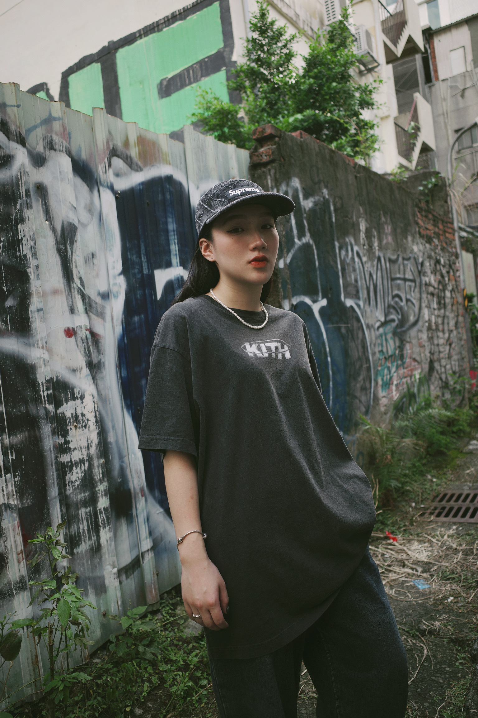 台北店限量專區㊙Kith Spiral Vintage Tee 復古舊洗短踢白