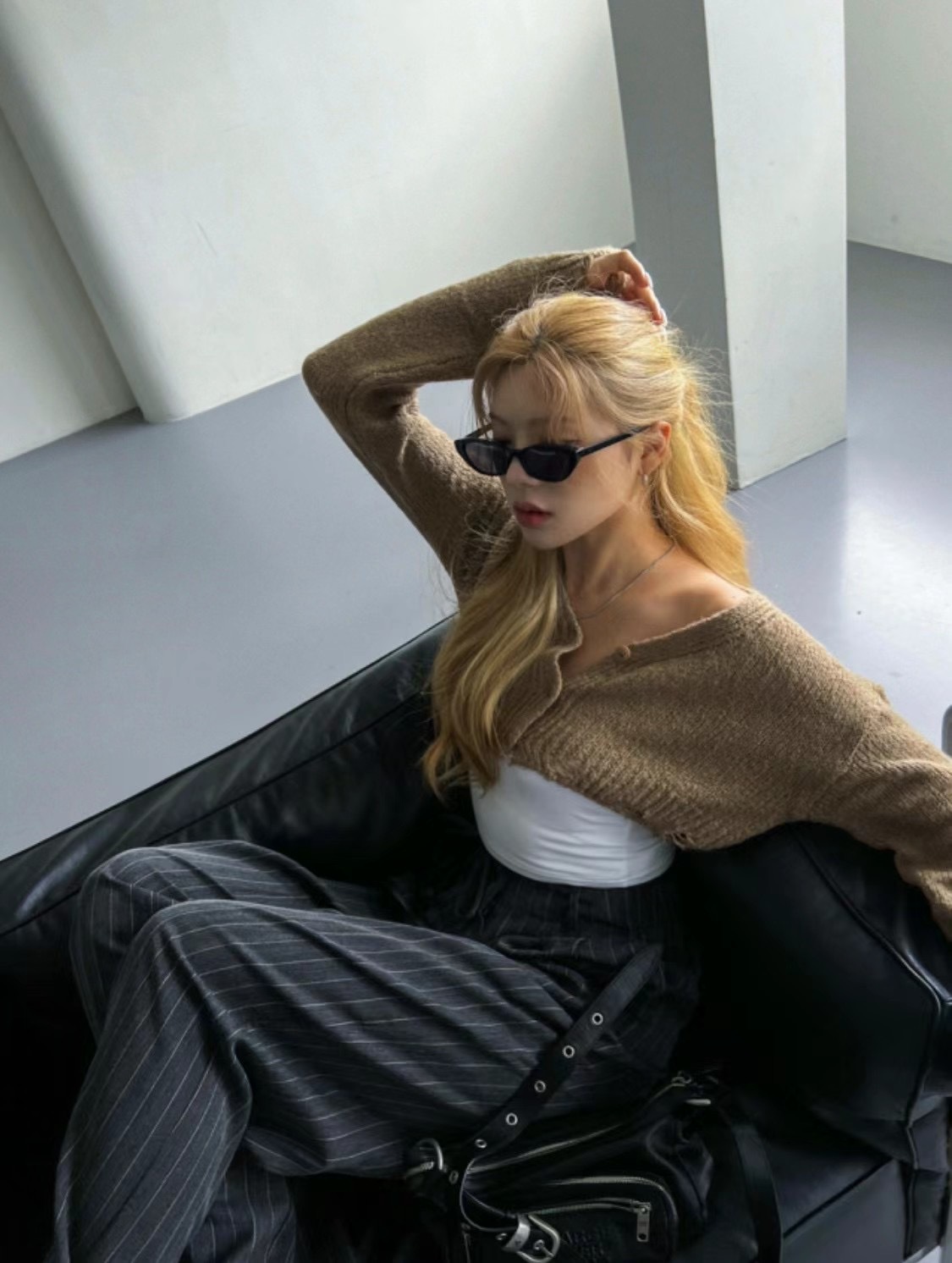 🇰🇷韓國 針織 破壞 短版 小外搭