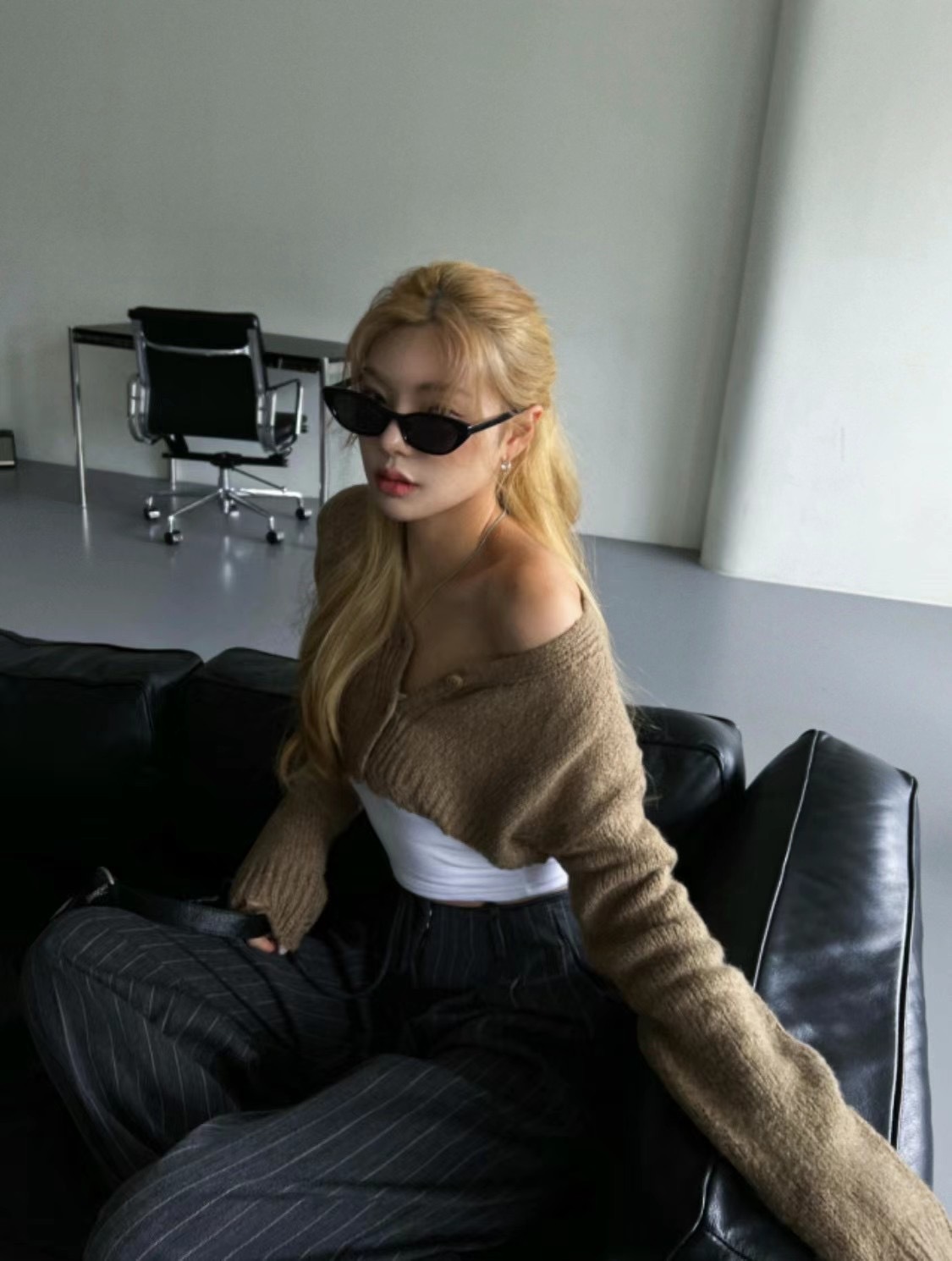 🇰🇷韓國 針織 破壞 短版 小外搭