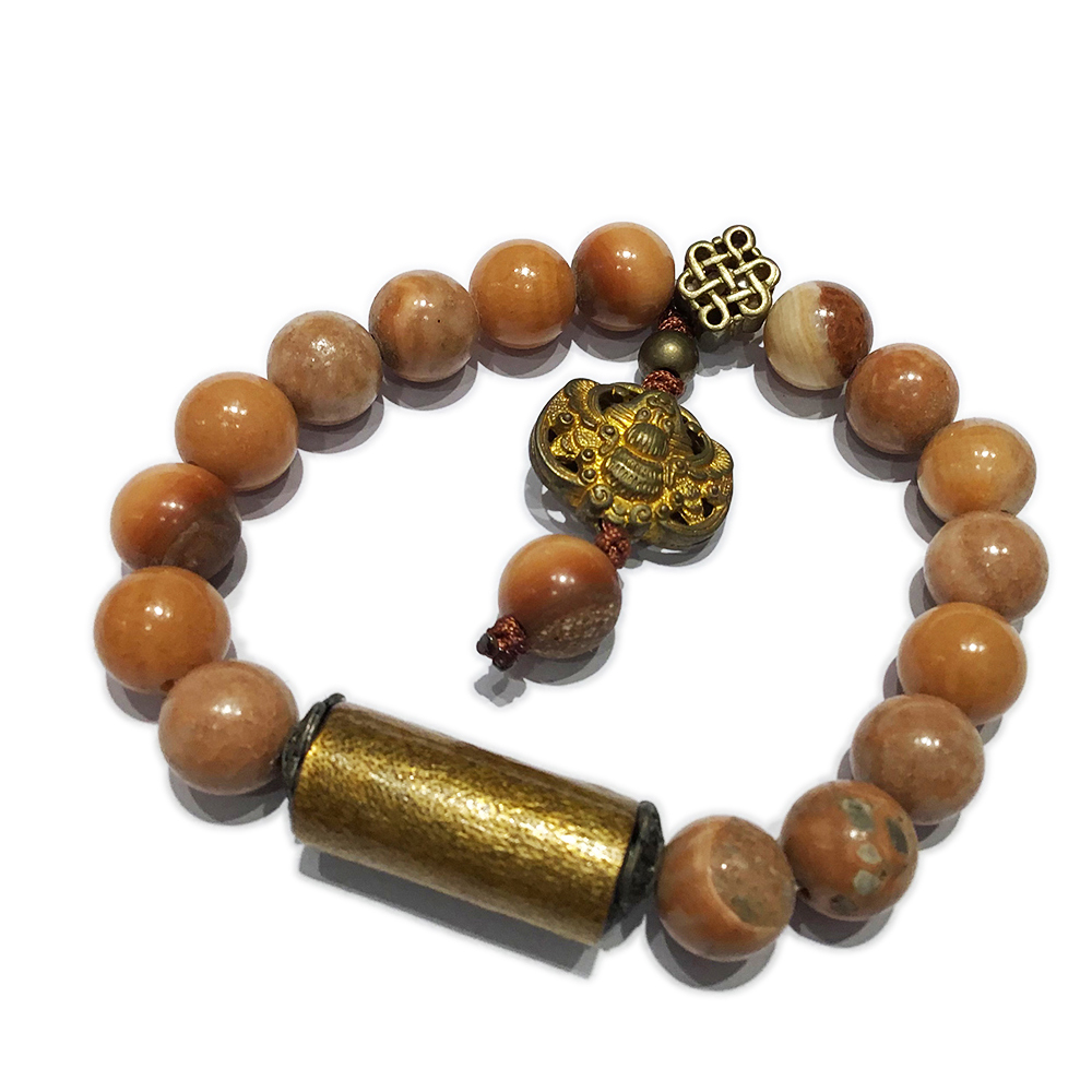 金珊瑚&福到&龍宮羅漢手珠10mm【十方】130185