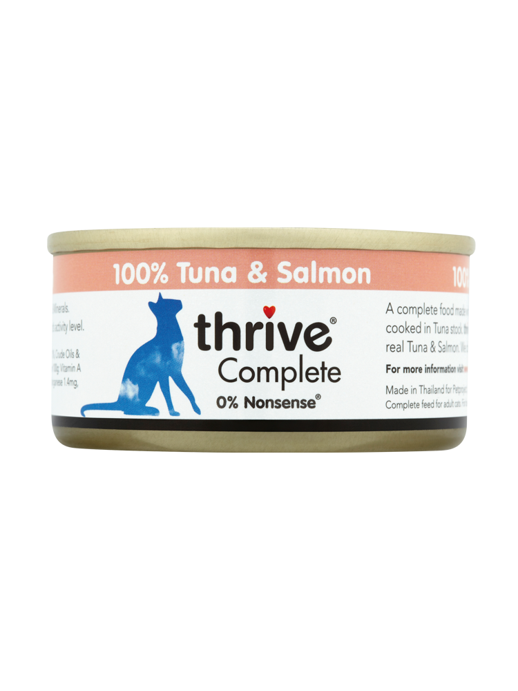 Thrive 脆樂芙 – 吞拿魚+三文魚 Tuna & Salmon 75g (原箱12罐@$12)