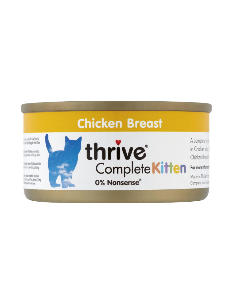 Thrive 脆樂芙 - (幼貓)雞胸 Kitten Chicken Breast 75g (原箱12罐@$12)