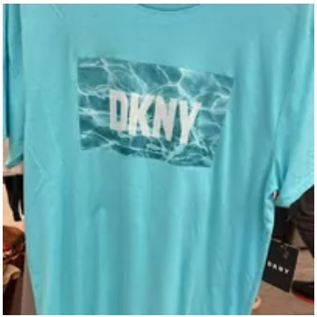 [S] DKNY WATER REFLECTION TEE,TURQUOISE, M2313006-TUR (SD695)