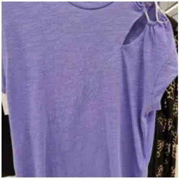 [S] DKNY SHOULDER CUT CUT TEE,VERY PERI, P3DHCSJA-AF5 (SD697)