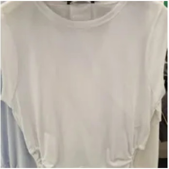 [S] DKNY SHORT SLEEVE SIDE CUT TEE,WHITE, E3DH0SPD-WHT (SD704)