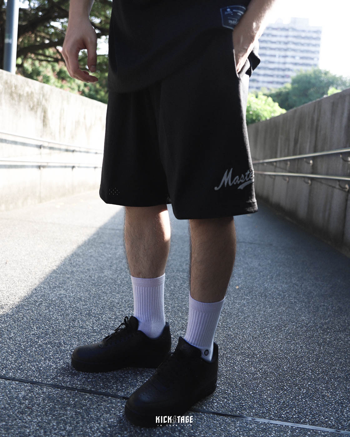 MN X MMJ MESH SHORTS COLLAB 黑色 黑白大骷髏 聯名 刺繡 短褲 球褲【MNSP-SH17A】
