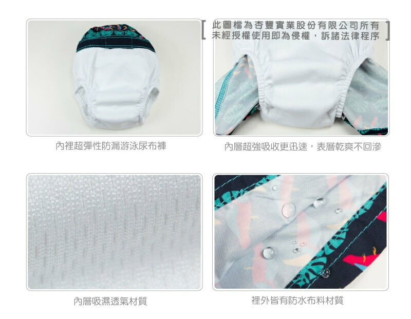 LASSIG嬰兒游泳尿布褲,獨家超強三層導流,外層防水,內層吸濕透氣不回滲,不須再穿尿布!兒童泳衣多款式可挑選,透氣快乾防曬抗UV紫外線,材質安全無毒