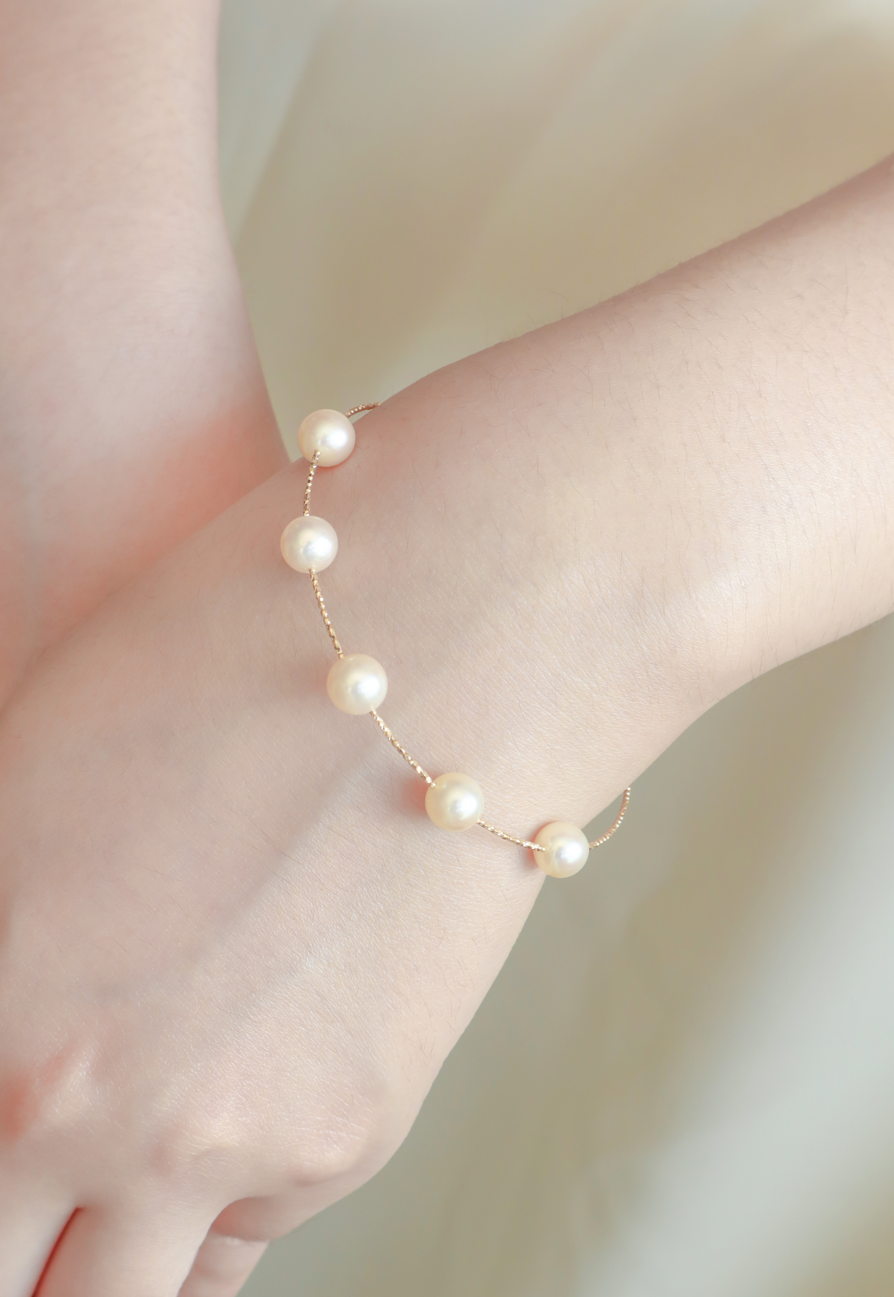 18K/日本設計款系列-環繞珠光手環