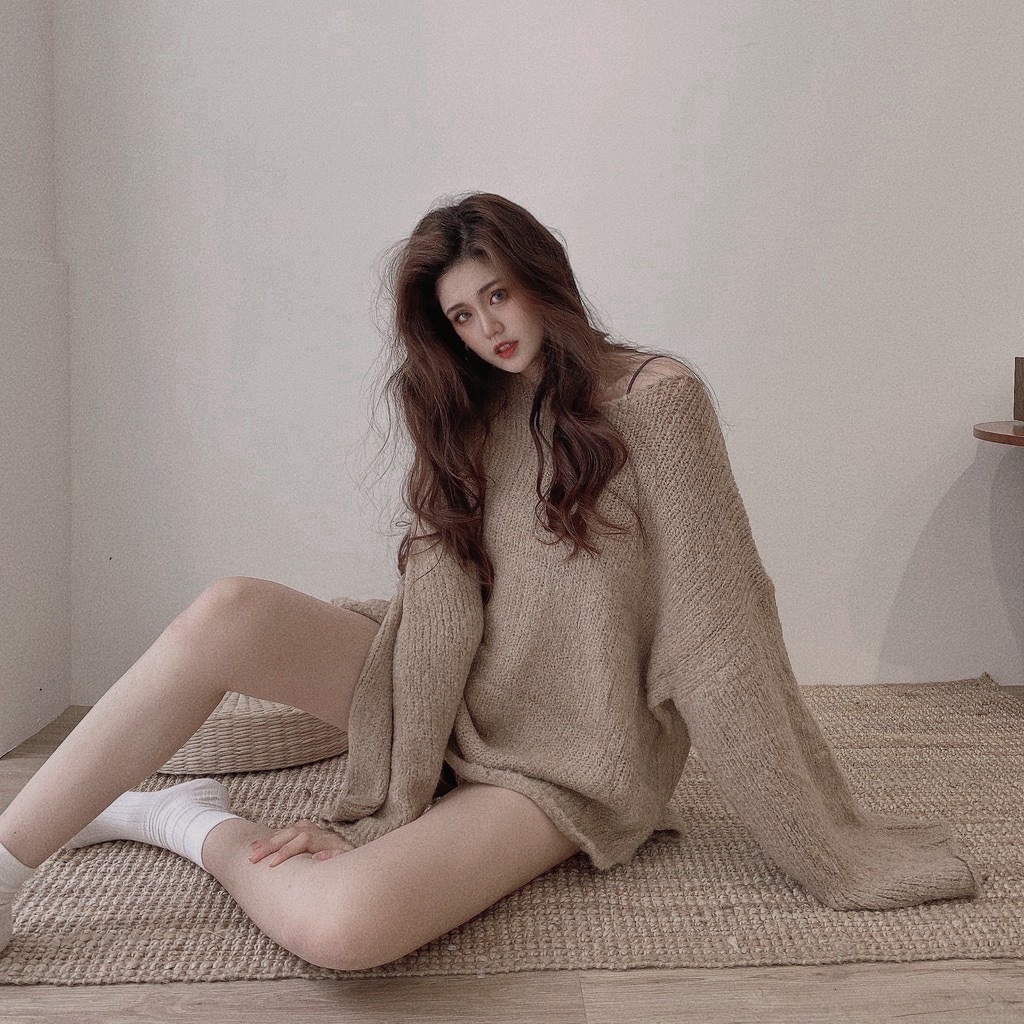 暖呼呼羊毛針織毛衣/四色/慵懶感