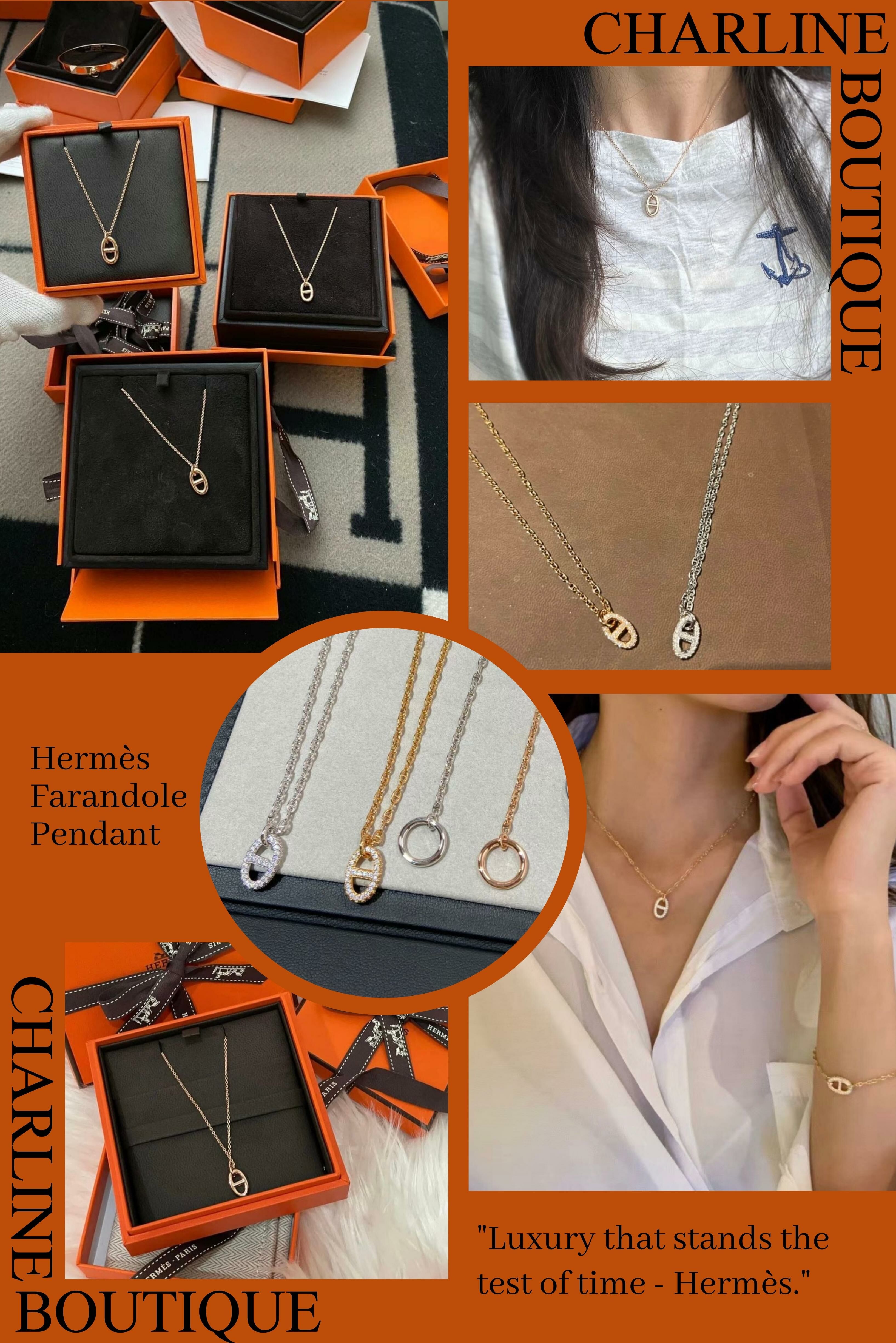 Hermès愛馬仕除了那些我們再熟悉不過的經典包款外，飾品也是深受廣大族群的喜愛，更是普遍女子初入門最無負擔的選項之一，而在Hermè眾多飾品中又以豬鼻子系列最有辨識度，可說穩居Hermès經典飾品的地位，不管是戒指， 耳環，手鍊或是項鍊等，多款迷人飾品展現Hermès的經典美學。不論您是優雅女性還是型格男士，都能找到合適的選擇，成為Hermès豬鼻子系列的養豬人！