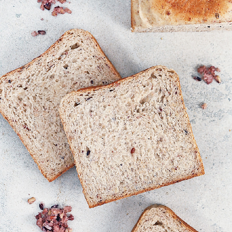 全麥五穀米吐司（奶素）