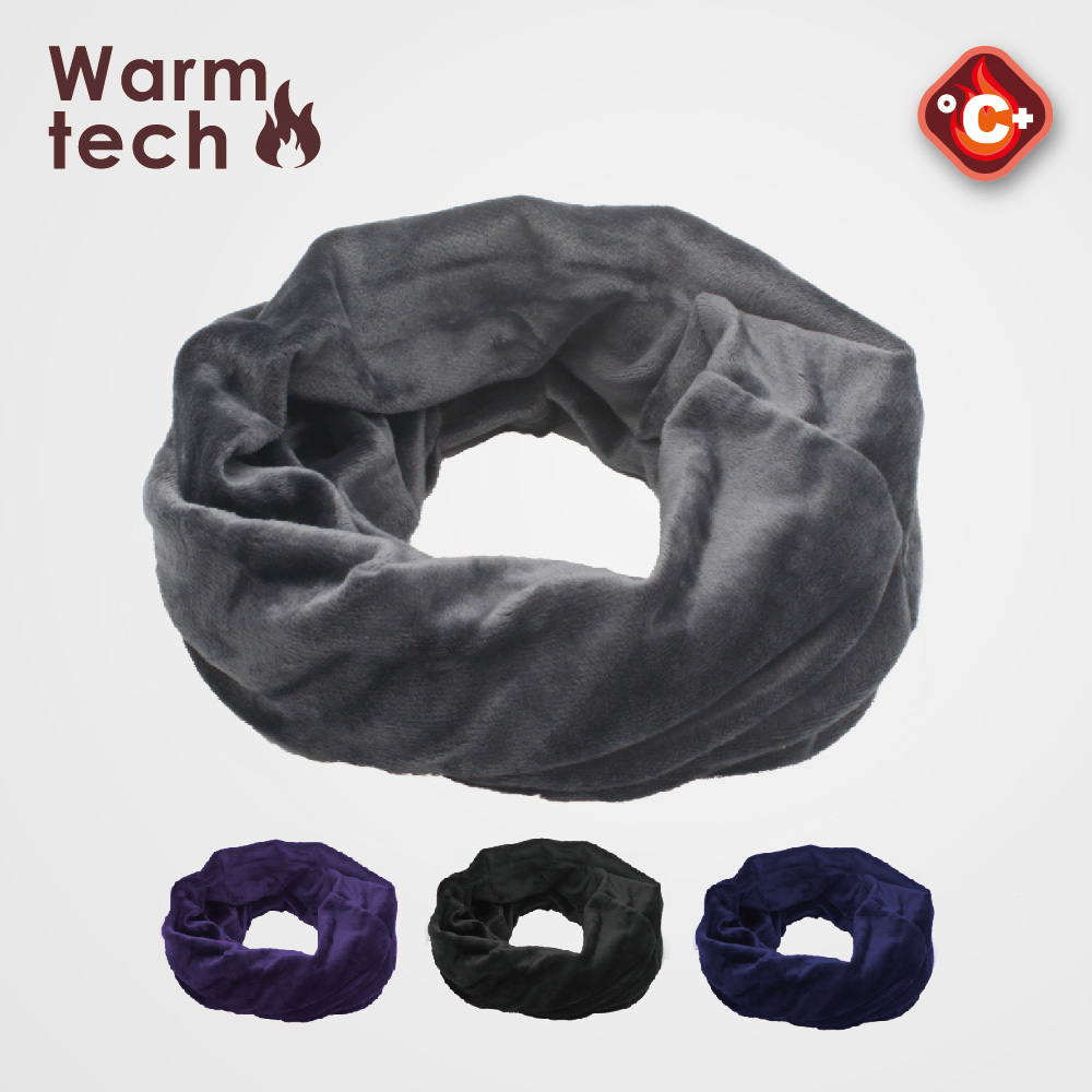 【肌暖】經典素色絨布多功能保暖圍脖丨AB0006